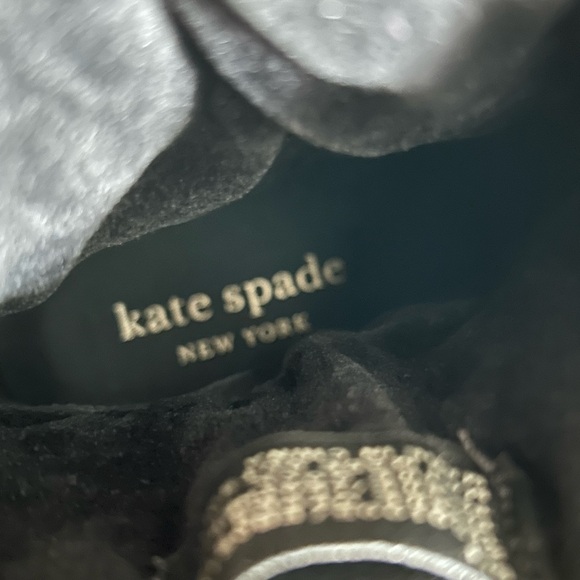 New in Box - Kate Spade Frosty Boots Black / Gold - Size 6 - Picture 3 of 12